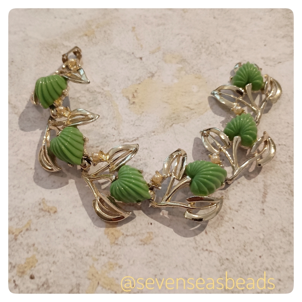 💘Deco Lucite Bracelet 1930s